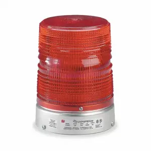 FEDERAL SIGNAL 131DST-120R Warning Light, Red, Double Flash Strobe Tube, 120VAC, 1200 Candela, Fresnel, 80 | CP4YHY 4A965