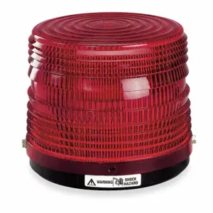 FEDERAL SIGNAL 141ST-024R Strobe Light, Red, Flash Tube, 100000 Candela, 4000 hr Lamp Life, Round | CP4YGX 3T945