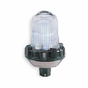FEDERAL SIGNAL 154XST-012-024C Hazardous Location Strobe, Clear Supervised Warning Light, Black, 3/4 Inch Pipe, 0.6 | CP4YPC 2GUA3