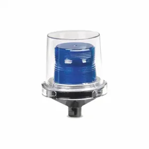 FEDERAL SIGNAL 224XST-024B Hazardous Location Warning Light, Blue, Strobe Tube, 24 VDC, 580000 Candela, Fresnel | CP4YAW 447D38