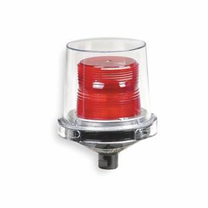 FEDERAL SIGNAL 224XST-024R Hazardous Location Strobe, Red Supervised Warning Light, Black, 1/2 Inch Pipe, 0.7, 24 | CP4YPD 2GTZ9