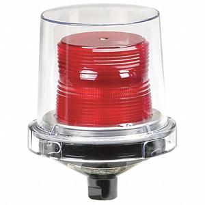 FEDERAL SIGNAL 225-120R Warning Light, Red, 120VAC, 90 Flashes Per Minute, 7 1/4 Inch Height | CH6JDH 3TCV1