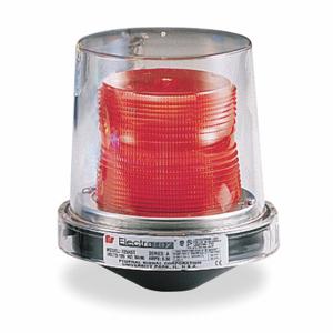 FEDERAL SIGNAL 225XL-024R Warnleuchte für Gefahrenbereiche, rot, LED, 24 VAC/DC, 130 Candela, Fresnel | CP4YBC 1TAF6