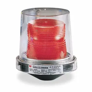 FEDERAL SIGNAL 225XST-120R Hazardous Location Warning Light, Red, Strobe Tube, 120 VAC, 240 Candela, Fresnel, 80 | CP4YBF 1N900