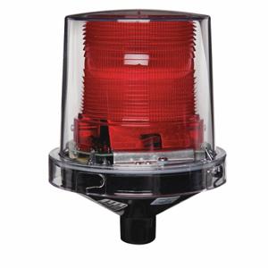 FEDERAL SIGNAL 225XL-120-240R Warnleuchte für Gefahrenbereiche, rot, LED, 120/240 VAC, 130 Candela, Fresnel | CP4YBA 1TAF8