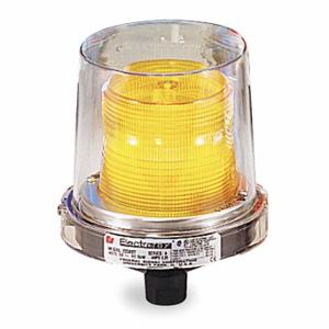 FEDERAL SIGNAL 225XST-120A Warnleuchte für Gefahrenbereiche, gelb, Blitzröhre, 120 VAC, 240 Candela, Fresnel | CR3AMP 1N902