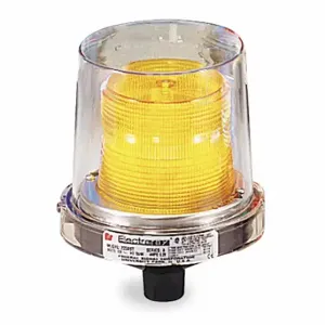 FEDERAL SIGNAL 225XL-120-240A Hazardous Location Warning Light, Amber, LED, 120/240 VAC, 209 Candela, Fresnel | CP4YAN 1TAF9