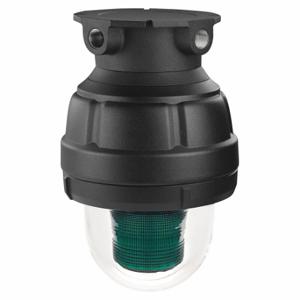 FEDERAL SIGNAL 27XST-024G-4-MOD Explosion-Proof Strobe Light, Green, Strobe Tube, 24VDC, 2000000 Candela, Fresnel | CP4YFM 447D52