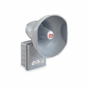 FEDERAL SIGNAL 304GC-024 Industrieller Lautsprecher/Verstärker, überwacht, grau/pulverbeschichtete Farbe, Wand, 0.7, 24 | CR3AMQ 2GUA6