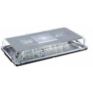 FEDERAL SIGNAL 454101HL-03 Blue Low Profile Mini Light Bar, LED Lamp Type, No. of Heads 8 | CD2MPG 401N75