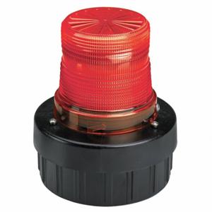 FEDERAL SIGNAL AV1-LED-120R Warnleuchte, rot, LED, 120 VAC, 60000 Stunden Lampenlebensdauer, Twist-Lock-Kuppel | CP4YJN 48Z710