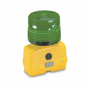 FEDERAL SIGNAL BPL26L-G Warning Light, Green, LED, 12V DC, 50000 hr Lamp Life, Fresnel, 11 1/8 Inch Heightt | CP4YBY 447Z36