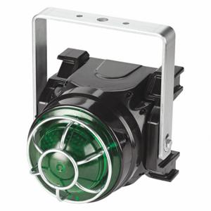 FEDERAL SIGNAL G-LED-DC-T-G Beacon Warning Light, Green, LED, 24VDC, 400 Lumens, 50000 hr Lamp Life, Fresnel | CP4YNJ 46KU39