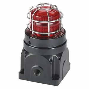 FEDERAL SIGNAL G-STR-120-D-R Strobe Light, Red, Xenon, 120VAC, 21 Joules, 10000 hr Lamp Life, Fresnel, 0.45A AC | CP4YGZ 46KT85