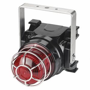 FEDERAL SIGNAL G-STR-024-T-R Strobe Light, Red, Xenon, 24V DC, 21 Joules, 10000 hr Lamp Life, Fresnel, 1.50A DC | CP4YHC 46KT99