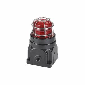 FEDERAL SIGNAL G-STR-230-T-R Strobe Light, Red, Xenon, 24 to 240VAC, 21 Joules, 10000 hr Lamp Life, Fresnel, 60 | CP4YHB 46KU14