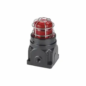 FEDERAL SIGNAL G-STR-230-T-R Strobe Light, Red, Xenon, 24 to 240VAC, 21 Joules, 10000 hr Lamp Life, Fresnel, 60 | CP4YHB 46KU14