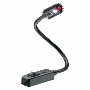 FEDERAL SIGNAL LF18ES-LED Gooseneck Task Light, 5W, 18 Inch Arm Length, Weighted Base, Black | CJ2JBD 454W71