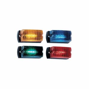 FEDERAL SIGNAL LP1-012R Warnleuchte, rot, LED, 12 V DC, rechteckig, 2 5/8 Zoll Höhe, 0.18 A, 80 | CP4YLU 3TCY4