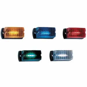 FEDERAL SIGNAL LP1-012G Warning Light, Green, LED, 12V DC, Rectangular, 2 5/8 Inch Heightt, 0.18A, 80 | CP4YCE 3TCY3