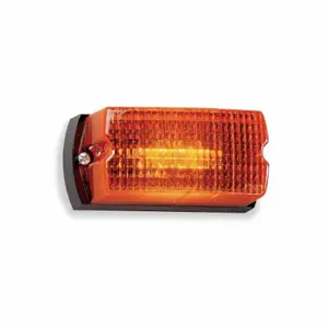 FEDERAL SIGNAL LP1-120A Low Profile Warning Light, Amber, Strobe Tube, 120V AC, 30 Candela, Dome | CP4YKK 4RM44