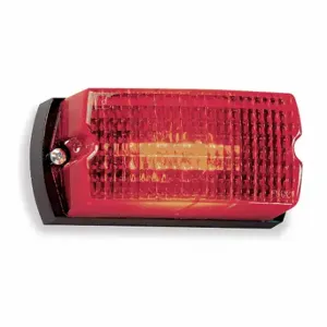 FEDERAL SIGNAL LP1-120R Low Profile Warning Light, Red, Strobe Tube, 120V AC, 30 Candela, 4000 hr Lamp Life | CP4YLK 4RM46