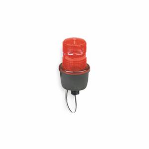 FEDERAL SIGNAL LP3M-012-048R Low Profile Warning Light, Red, Strobe Tube, 12 to 48V DC, 2.2 Joules, Screw-on Dome | CP4YLB 5WF88