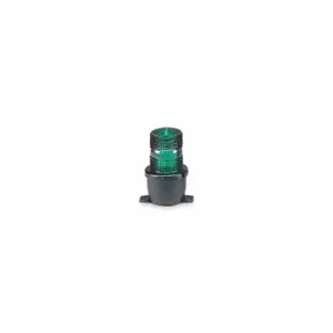 FEDERAL SIGNAL LP3PL-120G Low Profile Warning Light, Green, Steady Burn LED, 120V AC, 4.1 Joules, Screw-on Dome | CP4YKR 2KFE1