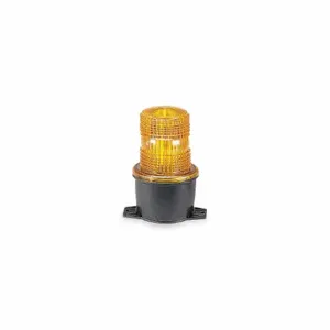 FEDERAL SIGNAL LP3T-012-048A Low Profile Warning Light, Amber, Strobe Tube, 12 to 48V DC, 2.2 Joules | CP4YLZ 5WF94