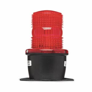 FEDERAL SIGNAL LP3T-120R Low Profile Warning Light, Red, Strobe Tube, 120V AC, 2.2 Joules, 7000 hr Lamp Life | CP4YLE 3TDE8