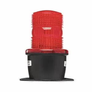 FEDERAL SIGNAL LP3T-120R Low Profile Warning Light, Red, Strobe Tube, 120V AC, 2.2 Joules, 7000 hr Lamp Life | CP4YLE 3TDE8