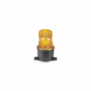 FEDERAL SIGNAL LP3TL-120A Low Profile Warning Light, Amber, Steady Burn LED, 120V AC, 3.2 Joules, Fresnel, 0 | CP4YKA 2KFE3