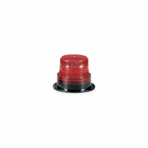 FEDERAL SIGNAL LP6-012-048R Low Profile Warning Light, Red, Strobe Tube, 12 to 48V DC, 2.2 Joules, Screw-on Dome | CP4YLC 5WF97