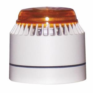 FEDERAL SIGNAL LP7-18-30A Horn Strobe, 18 to 30 VDC, Surface, 3.5 Inch Height, White/Amber | CP4YBK 3WU56