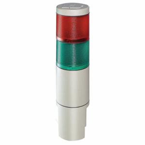 FEDERAL SIGNAL MSL2-120GR Status Indicator Light, Green/Red, 120VAC Snap-Lock, 7 13/16 Inch Heightt, 0.4A | CP4YCG 3TCY8