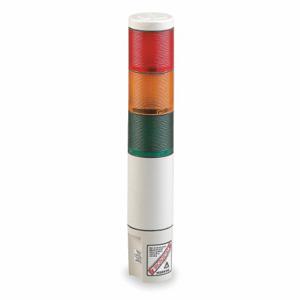 FEDERAL SIGNAL MSL3-120 Tower Light Incandescent Assembly, 3 Lights, Amber/Green/Red, Steady, Incandescent | CP4XZZ 3WU58