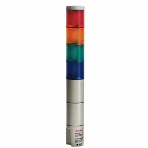 FEDERAL SIGNAL MSL4-120 Tower Light Incandescent Assembly, 4 Lights, Amber/Blue/Clear/Green/Red, Steady | CP4YAA 3TCY9