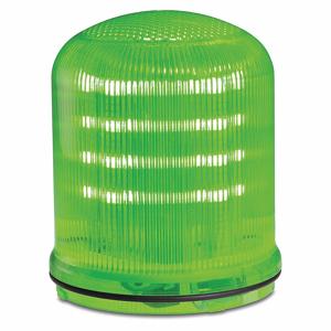FEDERAL SIGNAL SLM100G Beacon Warning Light, Green, LED, 12 to 24VAC/DC or 120 to 240VAC, 16 Candela | CP4YNC 436M11