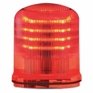 FEDERAL SIGNAL SLM100R Beacon Warning Light, Red, LED, 12 to 24VAC/DC or 120 to 240VAC, 13 Candela | CP4YNQ 436M12