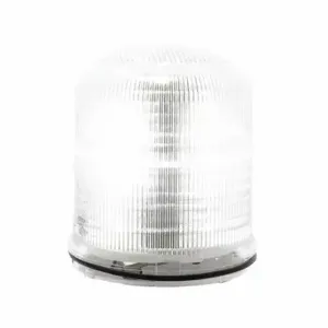 FEDERAL SIGNAL SLM200C Beacon Warning Light, Clear, LED, 12 to 24VAC/DC or 120 to 240VAC, 400 Candela | CP4YMW 436M15