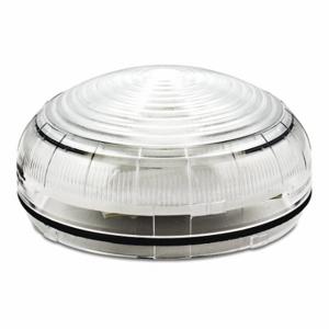 FEDERAL SIGNAL SLM350C Beacon Warning Light, Clear, LED, 12 to 24VAC/DC or 120 to 240VAC, Varies, Fresnel | CP4YMX 436M25