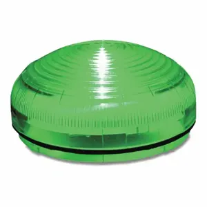 FEDERAL SIGNAL SLM350G Beacon Warning Light, Green, LED, 12 to 24VAC/DC or 120 to 240VAC, Varies, Fresnel | CP4YNE 436M26