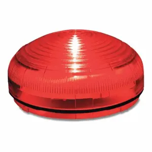 FEDERAL SIGNAL SLM350R Beacon Warning Light, Red, LED, 12 to 24VAC/DC or 120 to 240VAC, Varies, Fresnel | CP4YNT 436M27