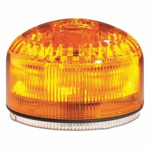 FEDERAL SIGNAL SLM500A Beacon Warning Sounder Light, Amber, LED, 12 to 24VAC/DC or 120 to 240VAC, Varies | CP4YJR 436M30