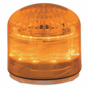 FEDERAL SIGNAL SLM600A Beacon Warning Sounder Light, Amber, LED, 12 to 24VAC/DC or 120 to 240VAC, Varies | CP4YJT 436M35