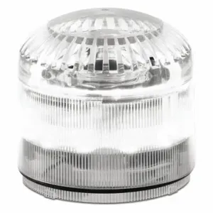 FEDERAL SIGNAL SLM600C Beacon Warning Sounder Light, Clear, LED, 12 to 24VAC/DC or 120 to 240VAC, Varies | CP4YLT 436M37