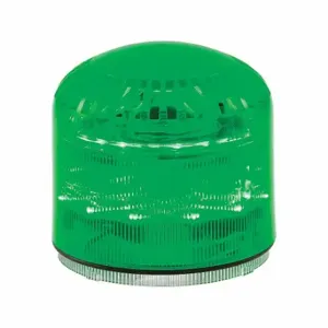 FEDERAL SIGNAL SLM600G Beacon Warning Sounder Light, Green, LED, 12 to 24VAC/DC or 120 to 240VAC, Varies | CP4YJY 436M38