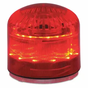 FEDERAL SIGNAL SLM600R Beacon Warning Sounder Light, Red, LED, 12 to 24VAC/DC or 120 to 240VAC, Varies | CP4YJZ 436M39