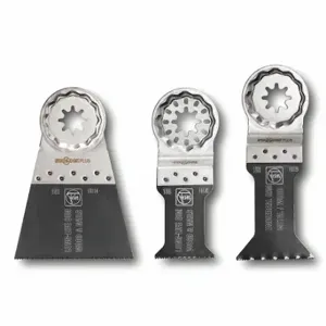 FEIN POWER TOOLS 35222952090 Cutting Blade Set, 3 Blades, 3 PK | CP4YRT 48ZA79