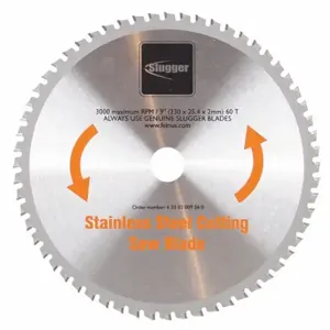 FEIN POWER TOOLS 63502009560 Circular Saw Blade, 9 Inch Blade Dia, 48 Teeth, 0.078 Inch Cut Width, 1 Inch Arbor Size | CP4YQY 21VJ41